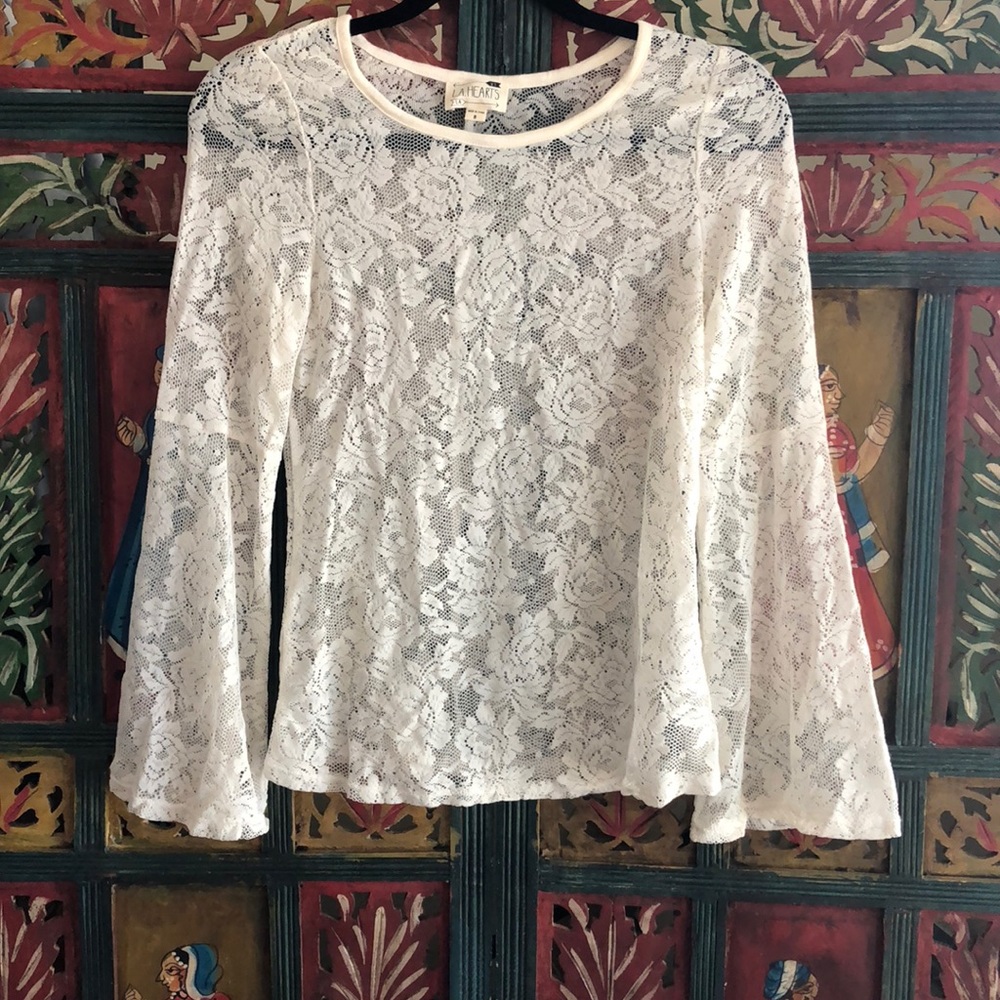 Floral Lacey Long Sleeve Top